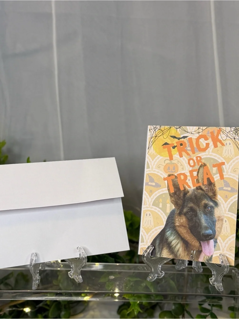 German Shepherd Trick or Treat Halloween Greeting Cards 4x6 Set of 15